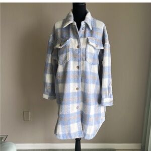 Plaid Button-Up Coat